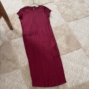 Madewell Burgundy Midi Dress small